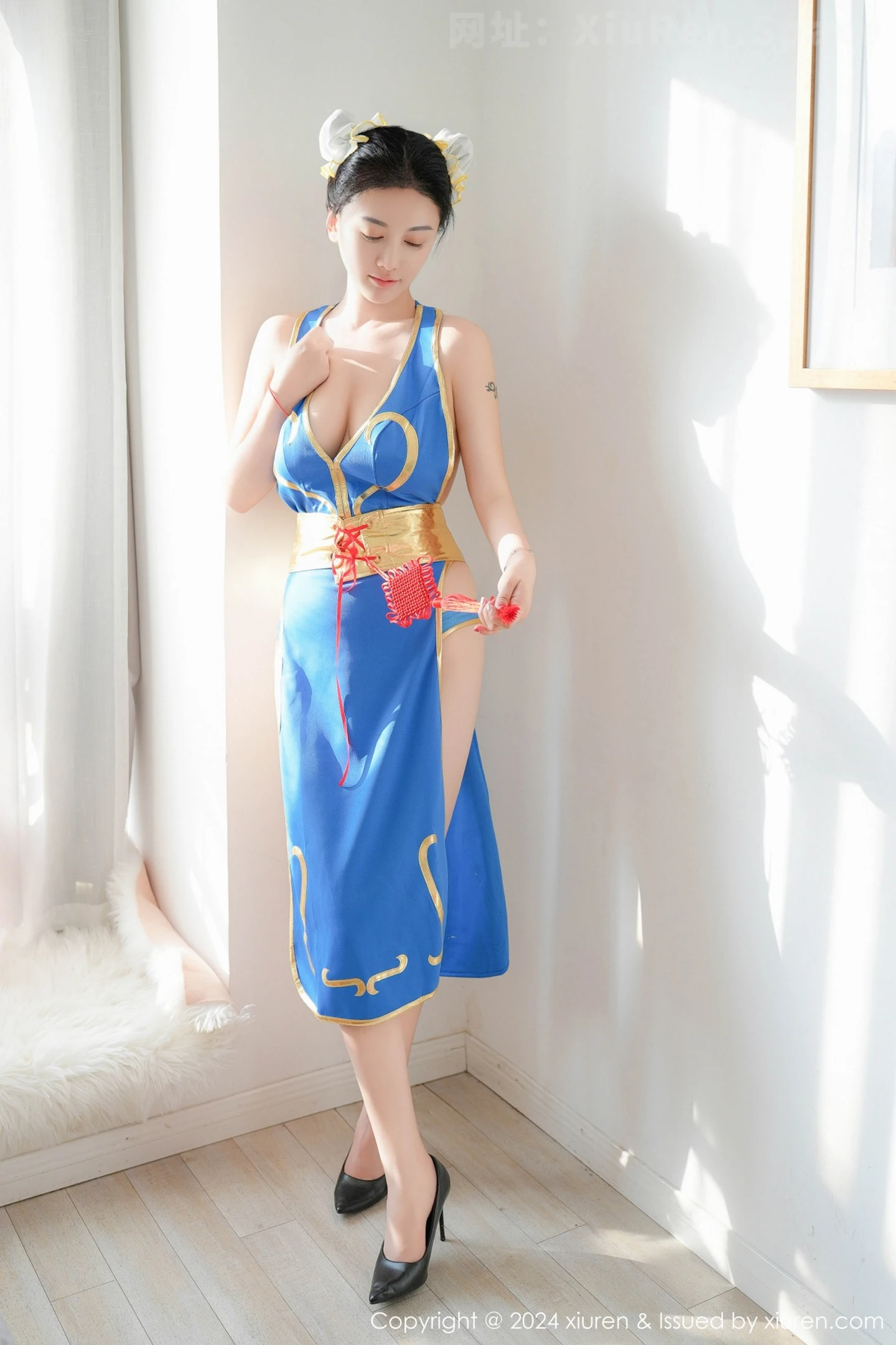图片[3]-[XiuRen秀人网] VOL.9252 模特雅茹老师性感蓝色COSPLAY服饰秀白嫩柔美身姿诱惑写真61P-秀人网官方网站